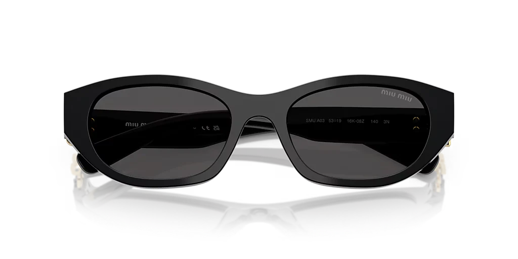 0MUA03S Sunglasses - Black/Dark Grey - Image 4