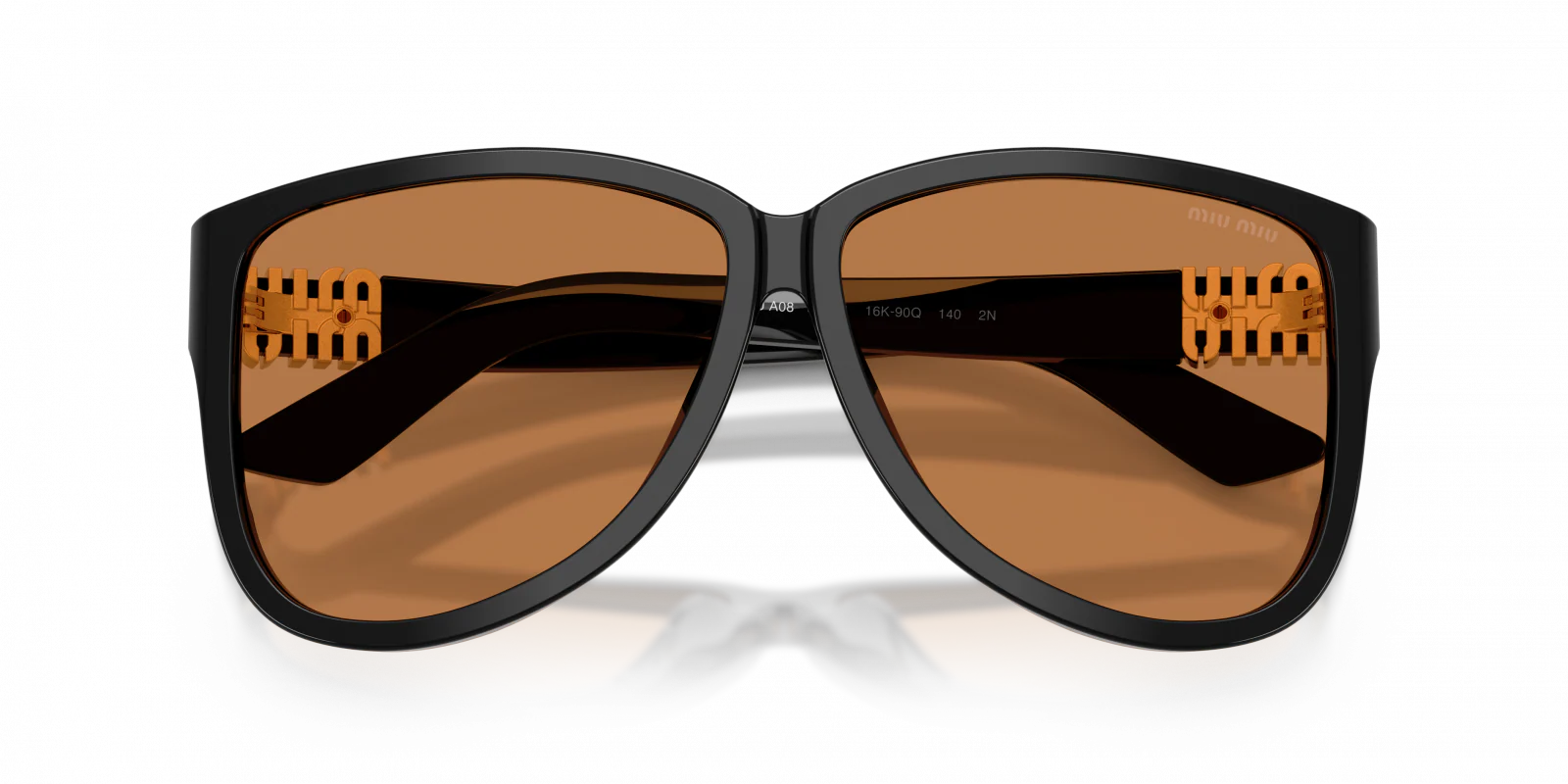 0MUA083 Sunglasses - Black/Dark Brown - Image 3