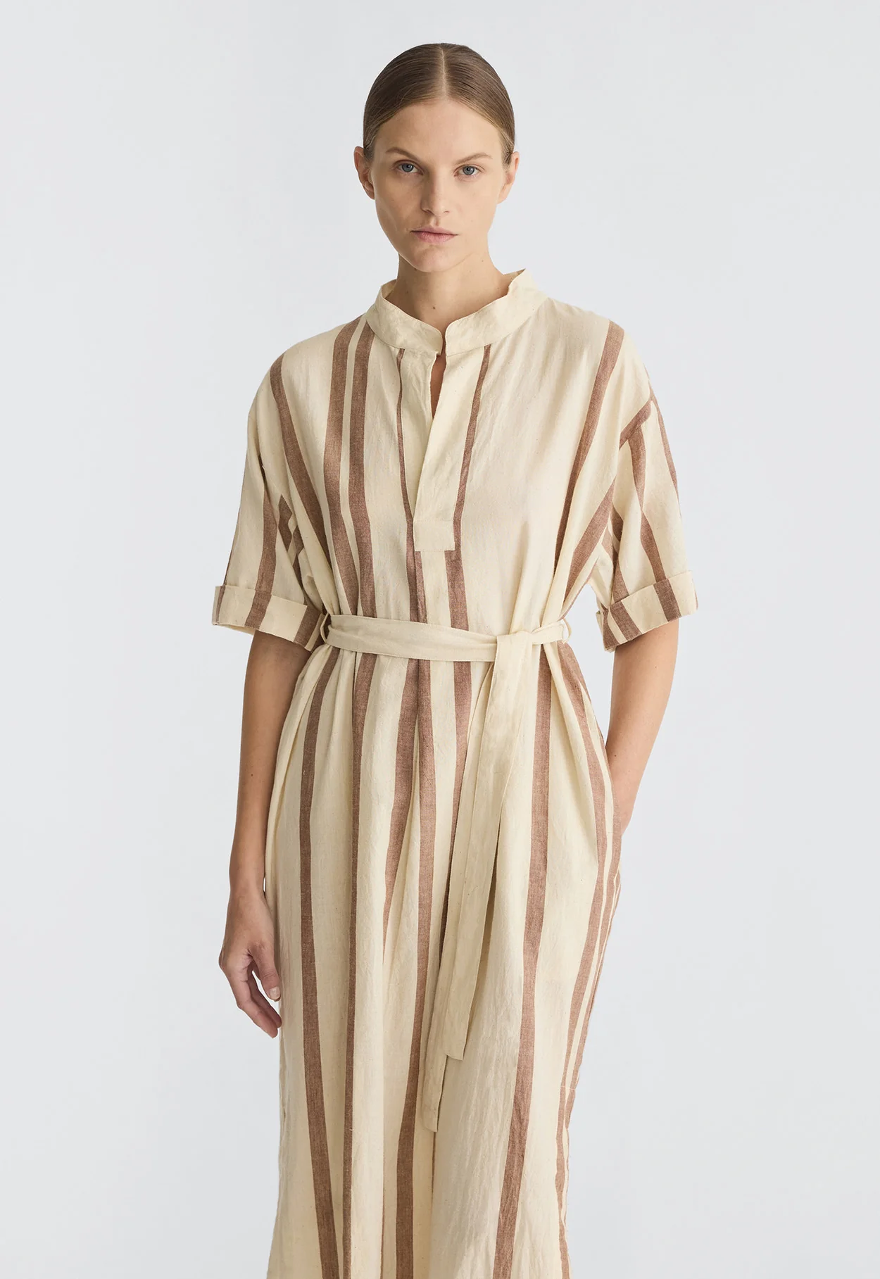 Alderton Cotton Dress - Ecru/Carabu - Image 4