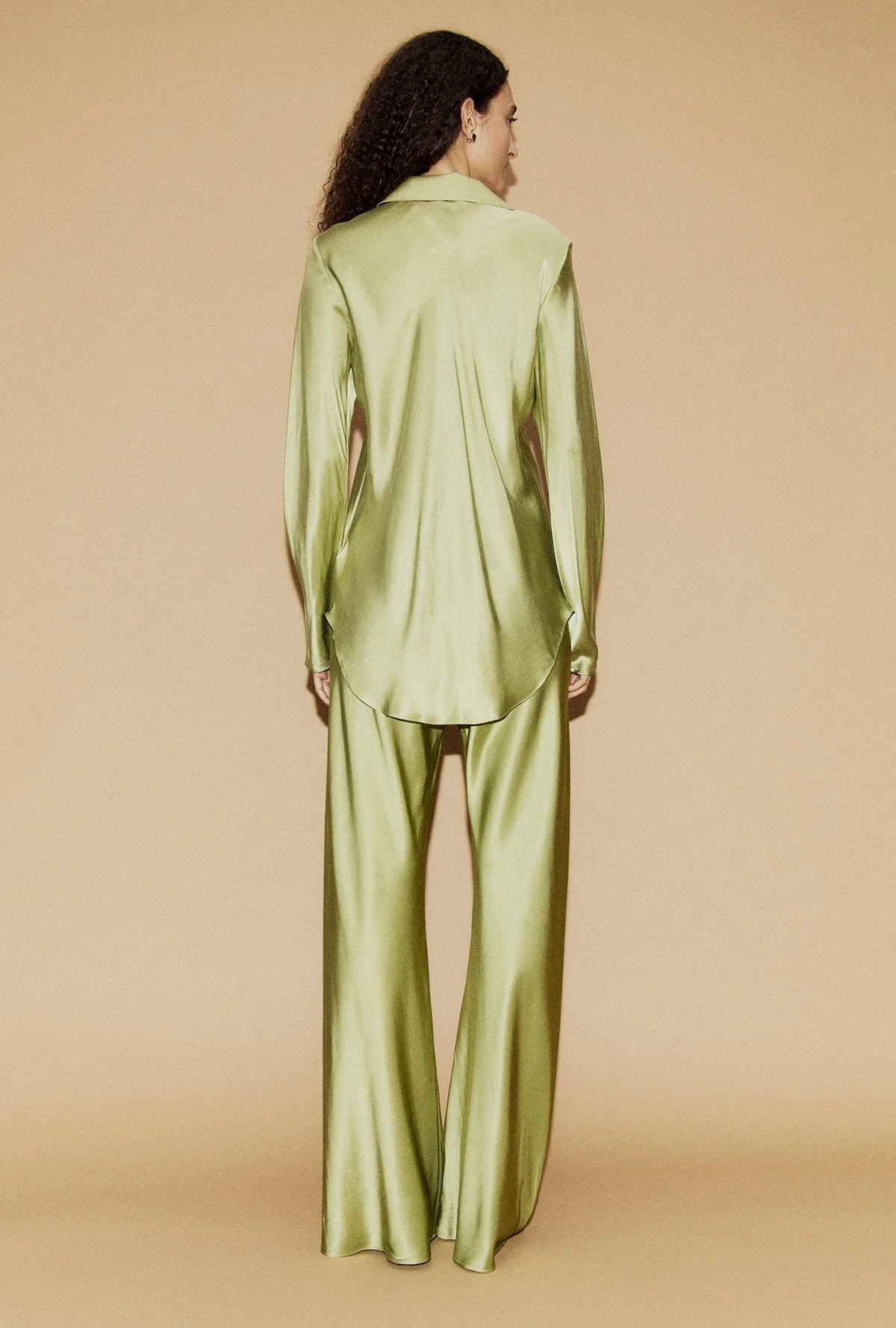 Bias Cut Pants - Sage - Image 3