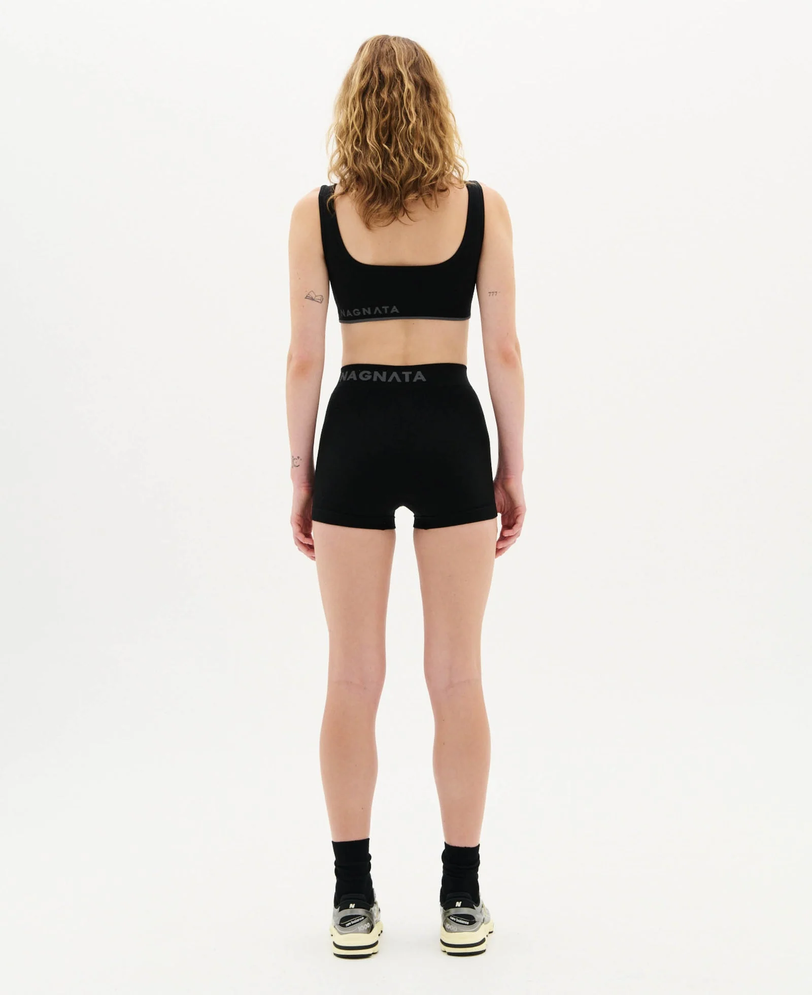Classic Wool Bralet - Black - Image 12