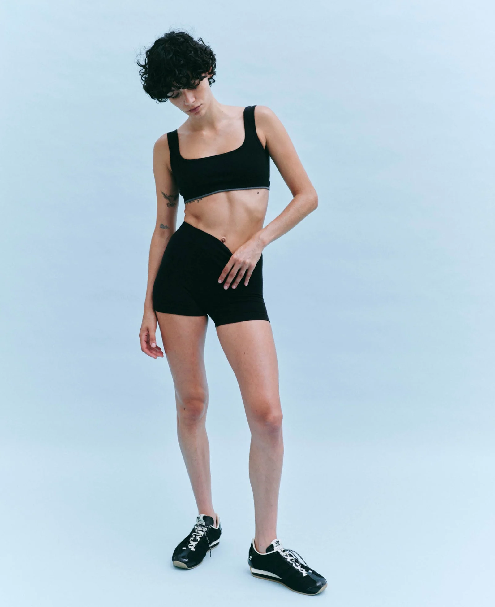 Classic Wool Bralet - Black - Image 7
