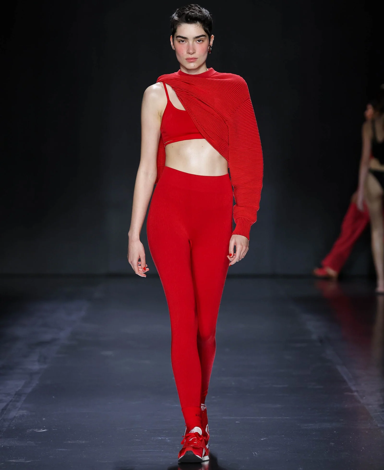 Classic Wool Legging - Crimson - Image 6