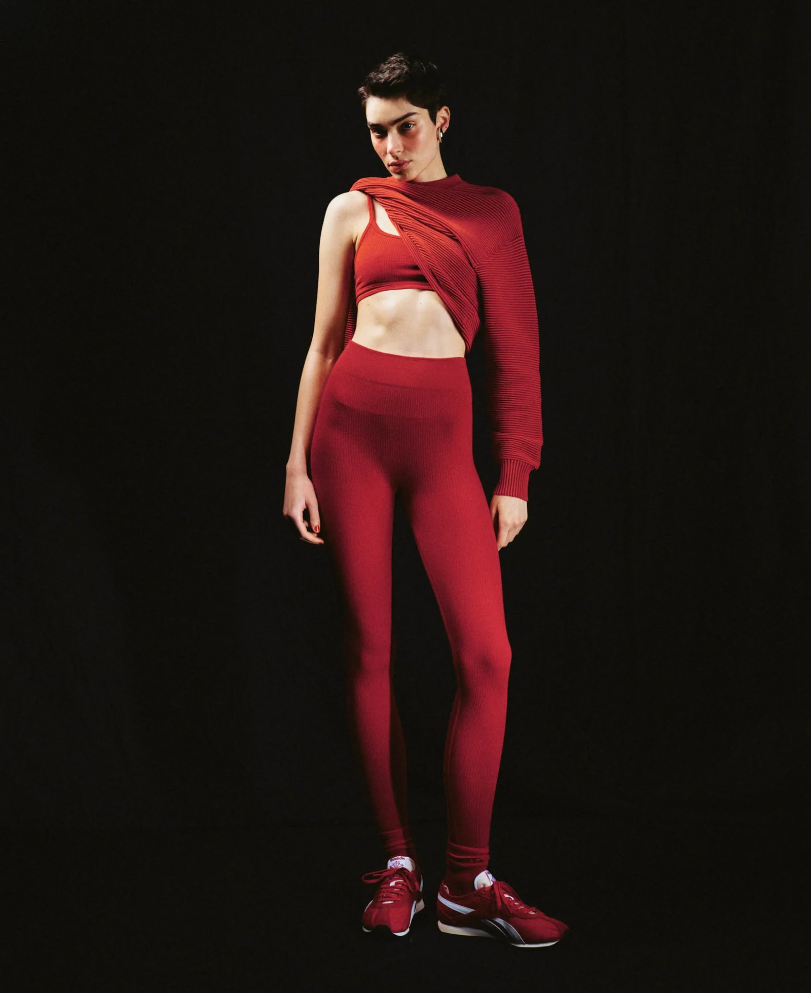 Classic Wool Legging - Crimson - Image 8
