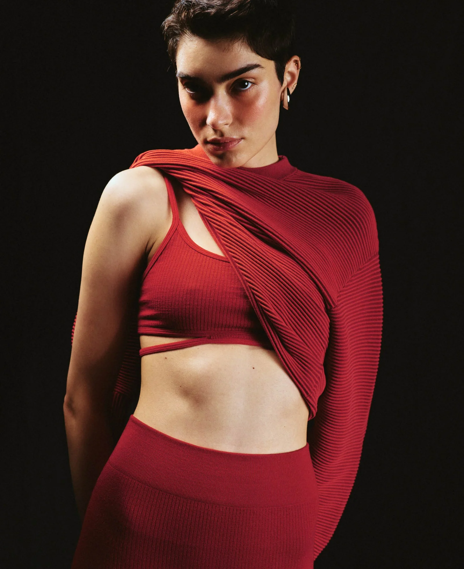 Classic Wool Legging - Crimson - Image 9