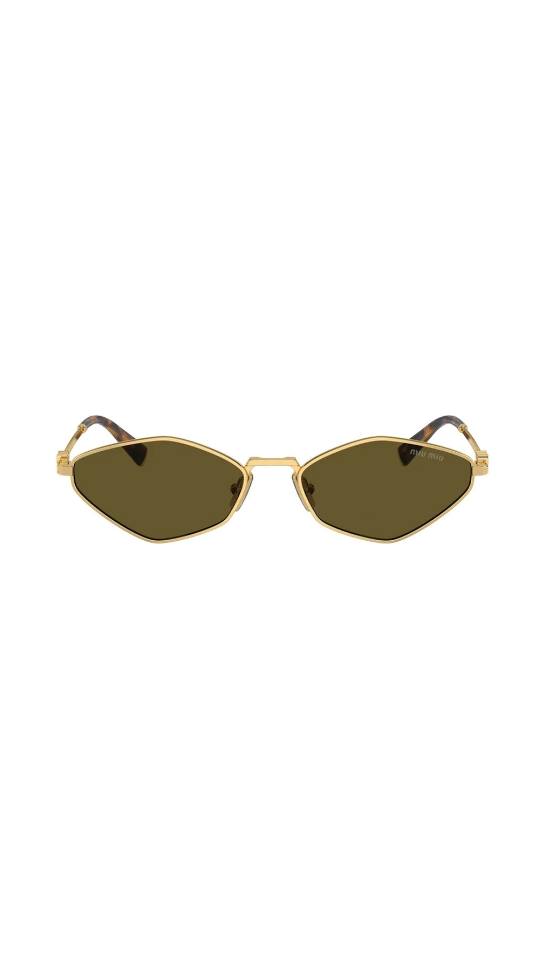 0MU 56ZS Sunglasses - Gold W/Dark Brown - Image 4