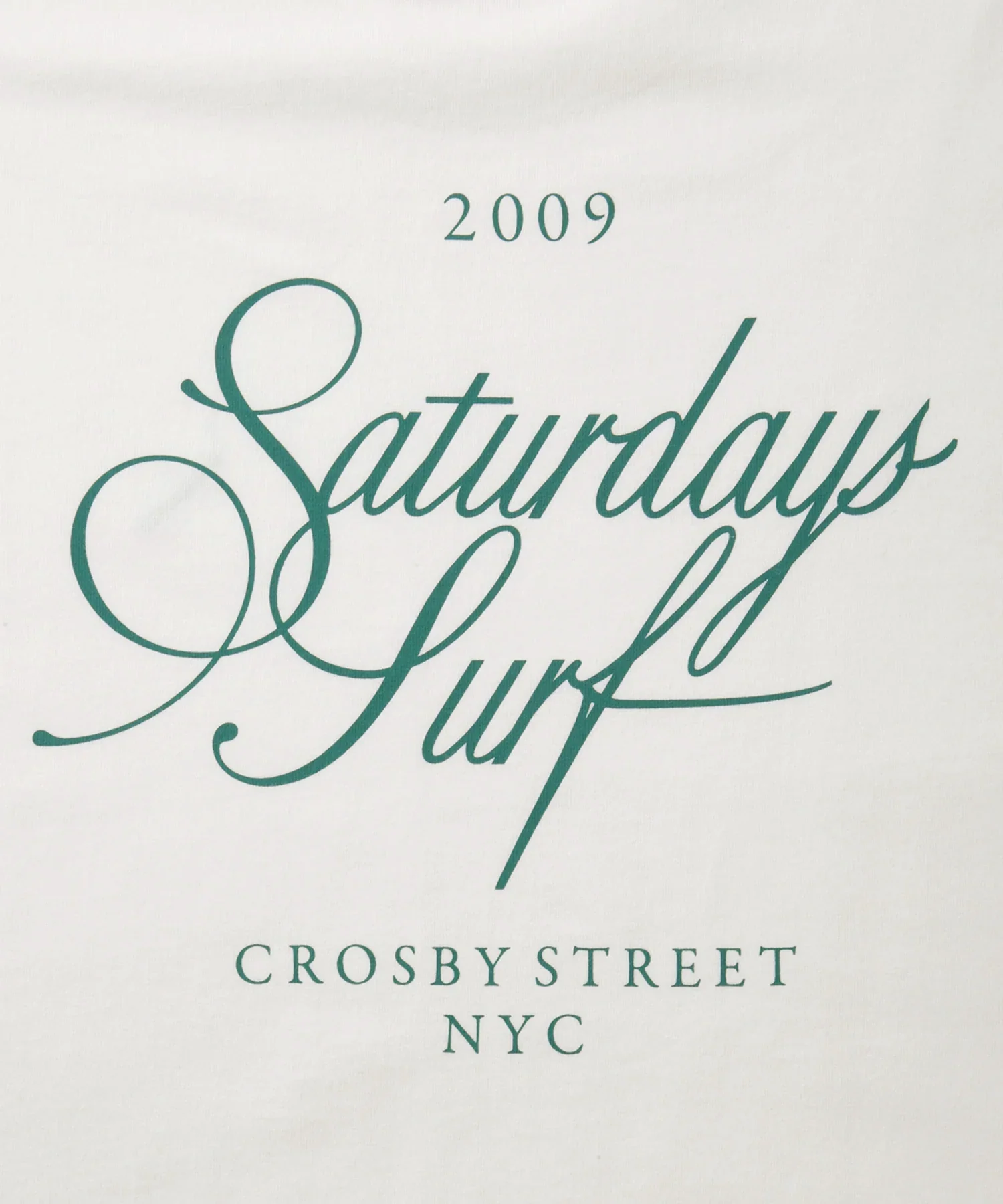 Cursive Surf Relaxed S/S Tee - White - Image 3