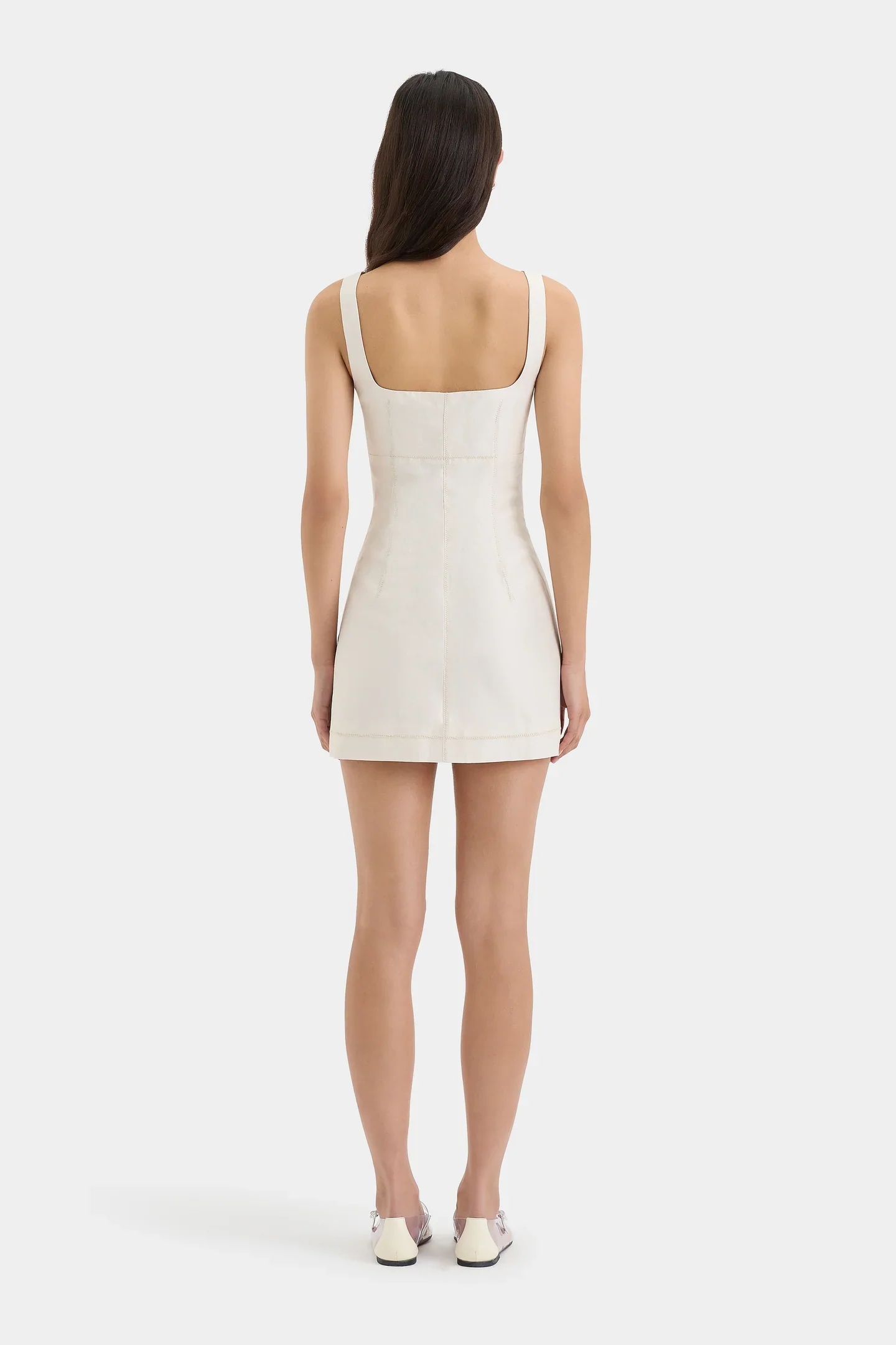 Emilia Corset Mini Dress - Natural - Image 5