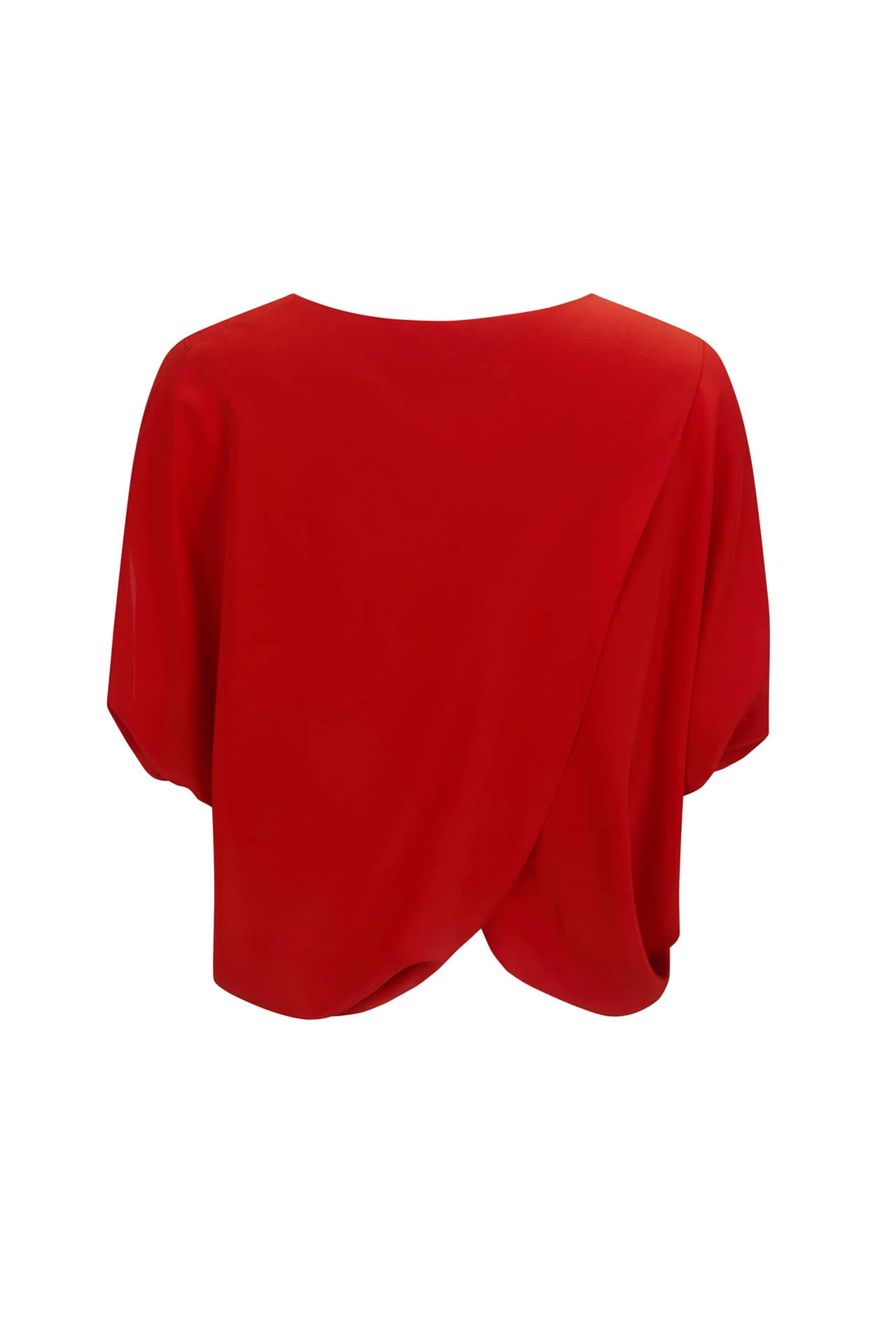 Leaf Top - Red Silk Crepe - Image 4