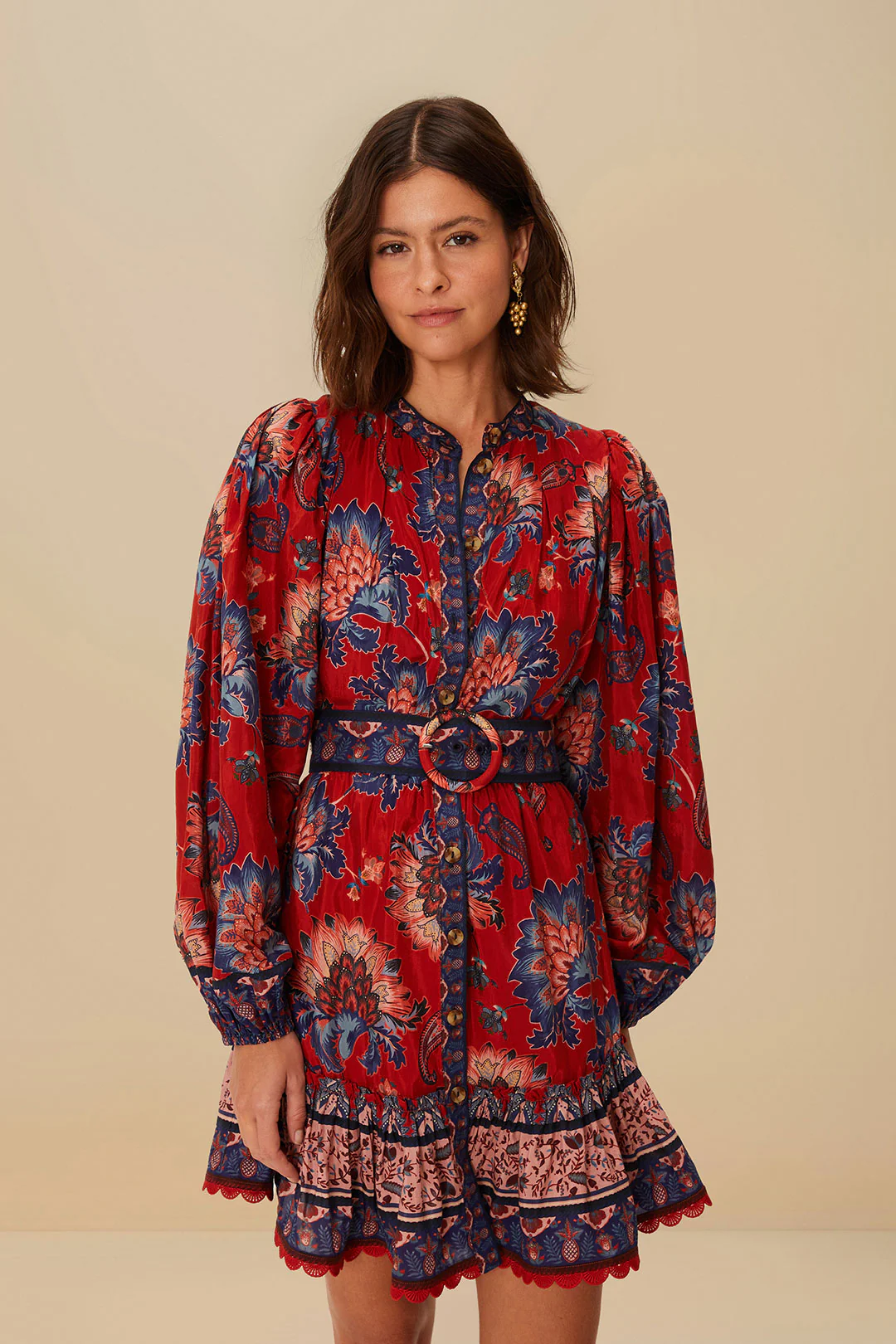 Luang Red Mini Dress - Image 3