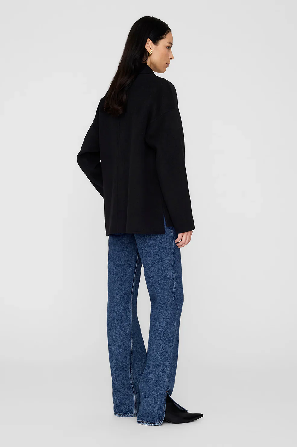 Luca Jacket - Black Cashmere Blend - Image 5