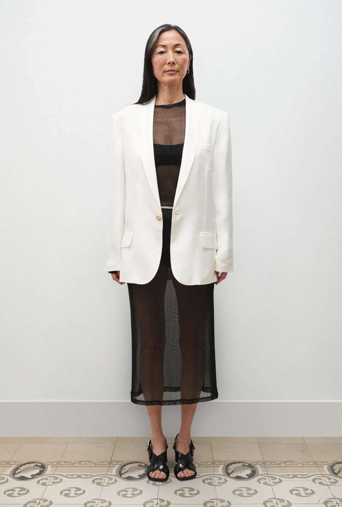 Mesh Skirt - Black - Image 6
