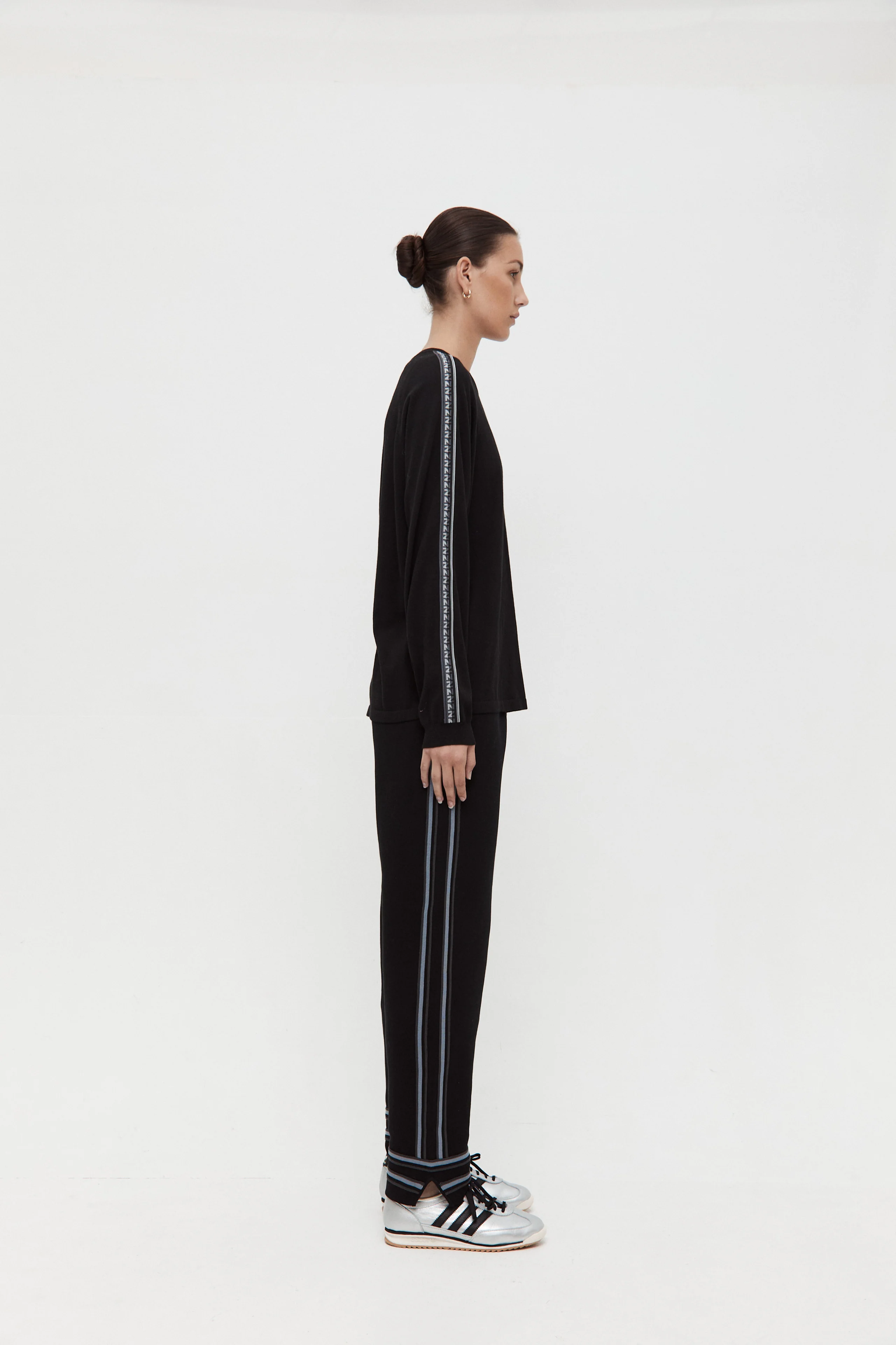 Organic Motley Track Pant - Black - Image 3