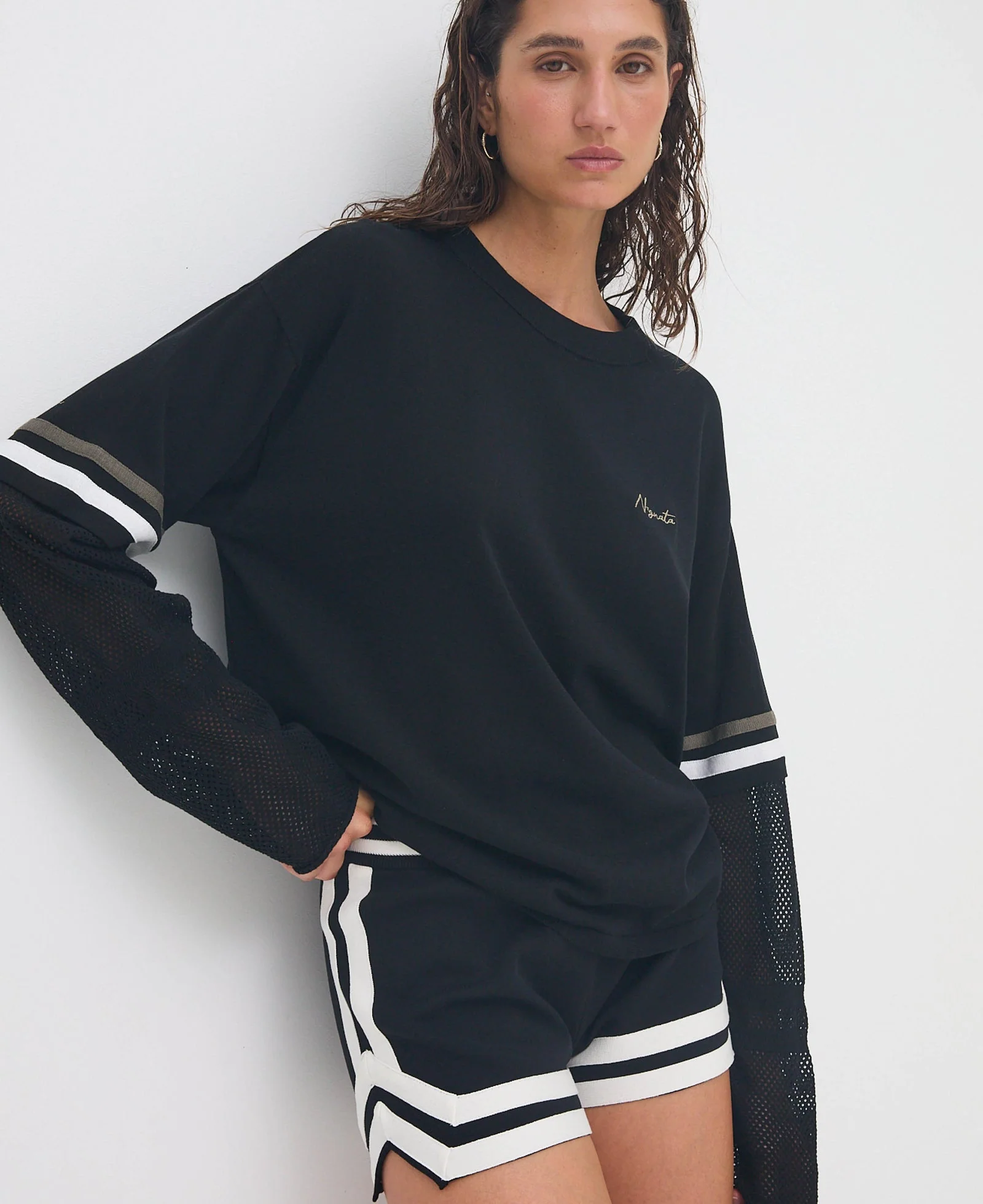 Organic Mesh Jersey - Black - Image 3