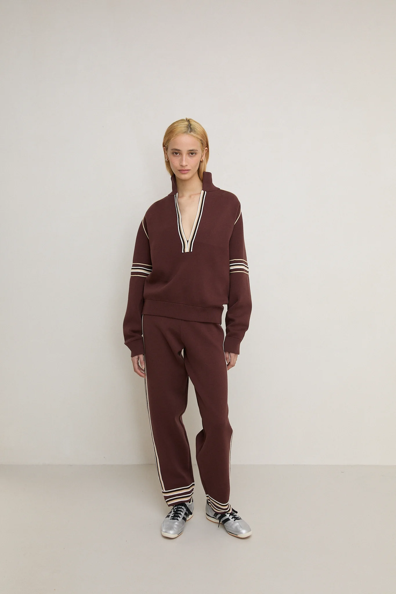 Organic Motley Track Pant - Espresso - Image 3