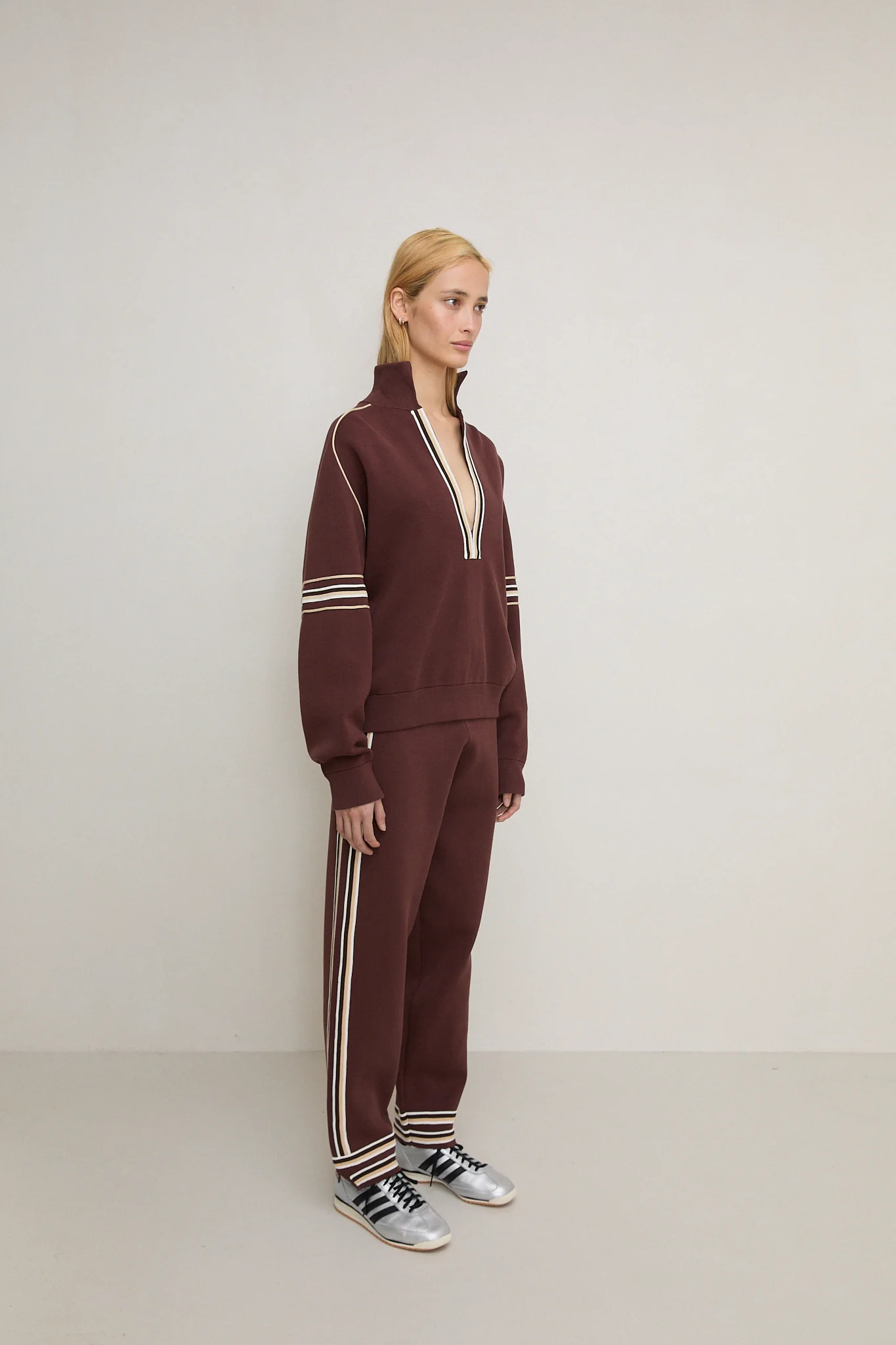 Organic Motley Track Pant - Espresso - Image 4