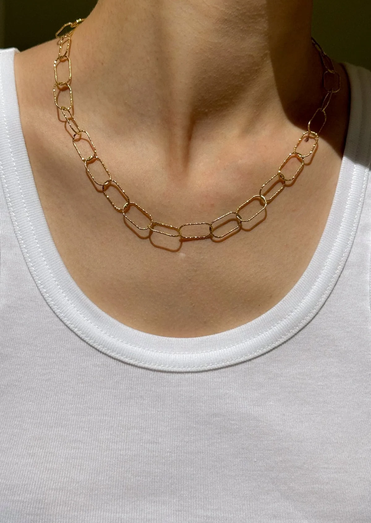 Oval Statement Chain - Gold - Image 5
