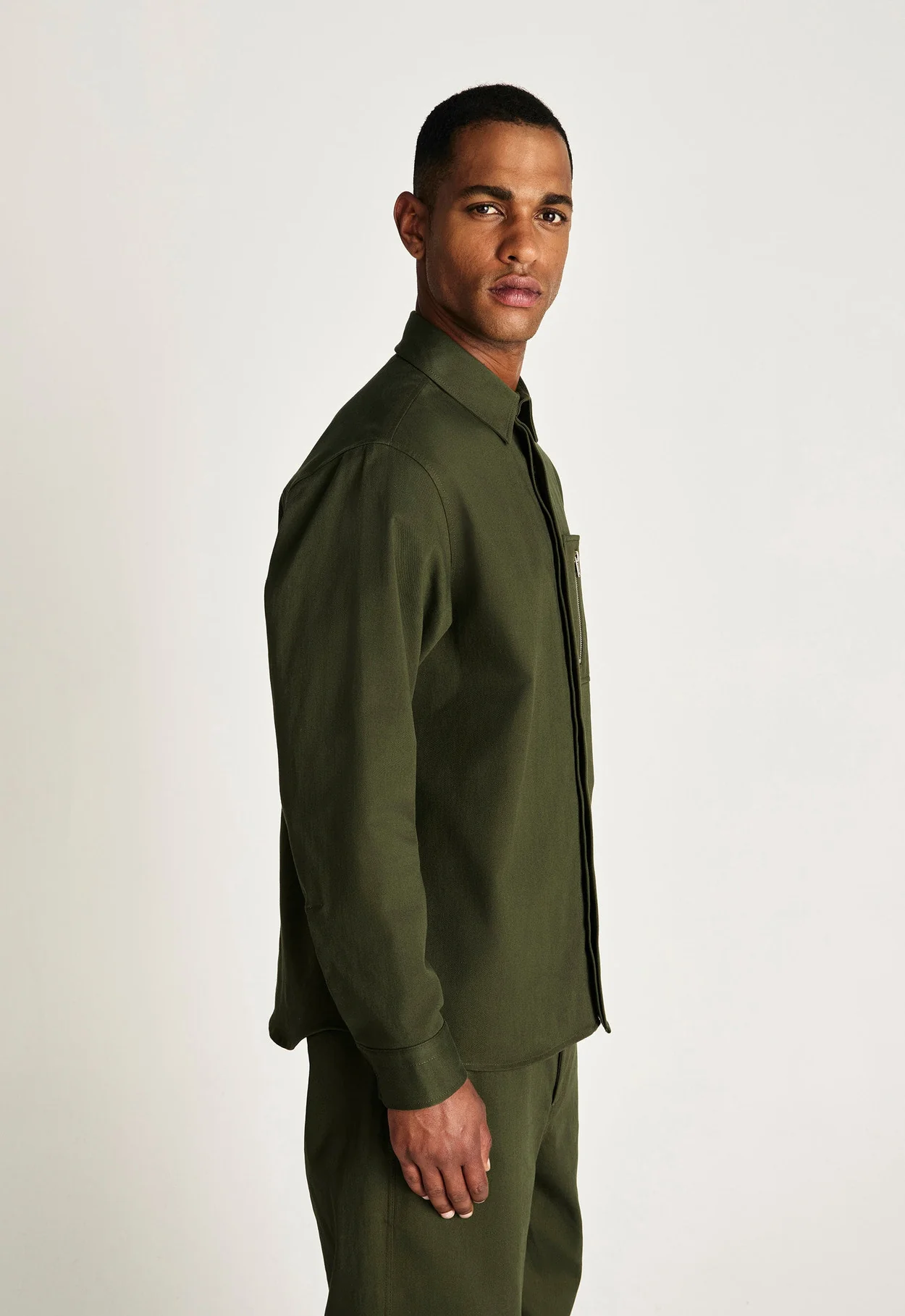 Pacer Cotton Shirt - Hunter - Image 5