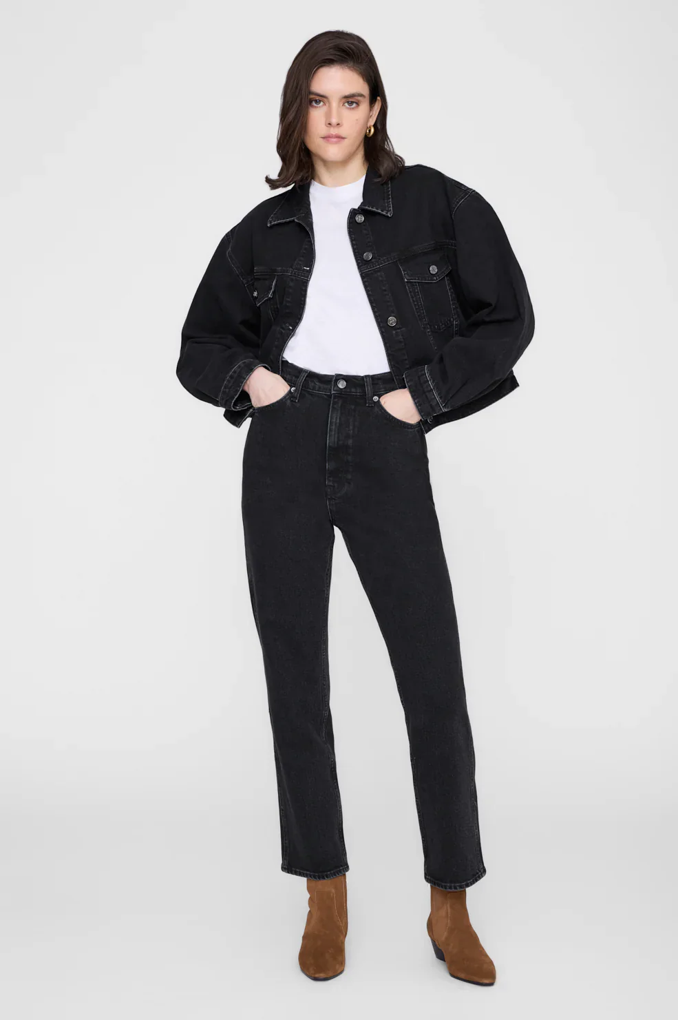 Quincy Jacket - Vintage Black Denim - Image 3