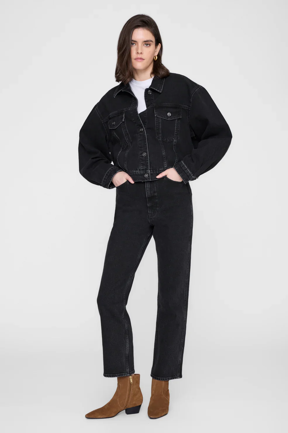 Quincy Jacket - Vintage Black Denim - Image 4