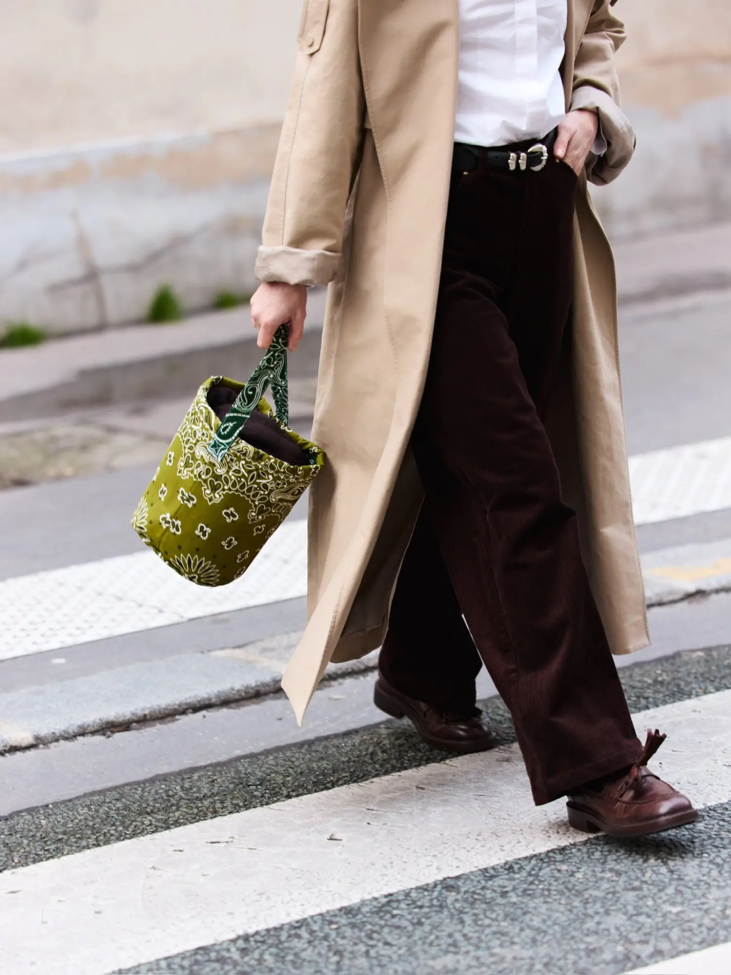 Seau Bag - Bronze / Weekend green - Image 3
