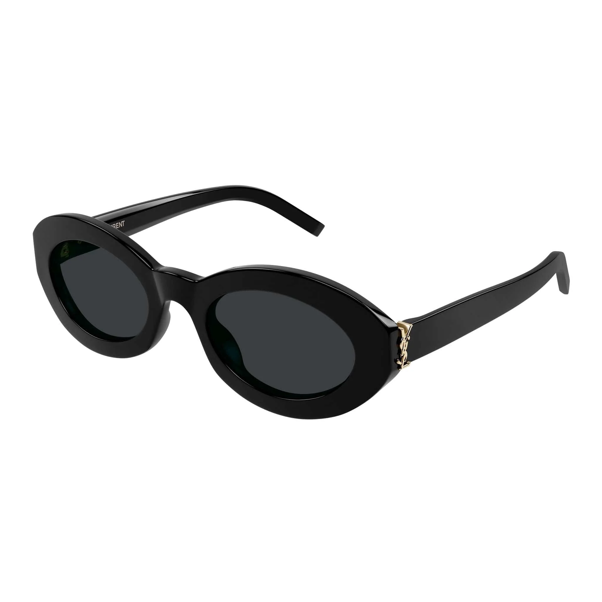SLM136001 Oval Frame Sunglasses - Black - Image 3