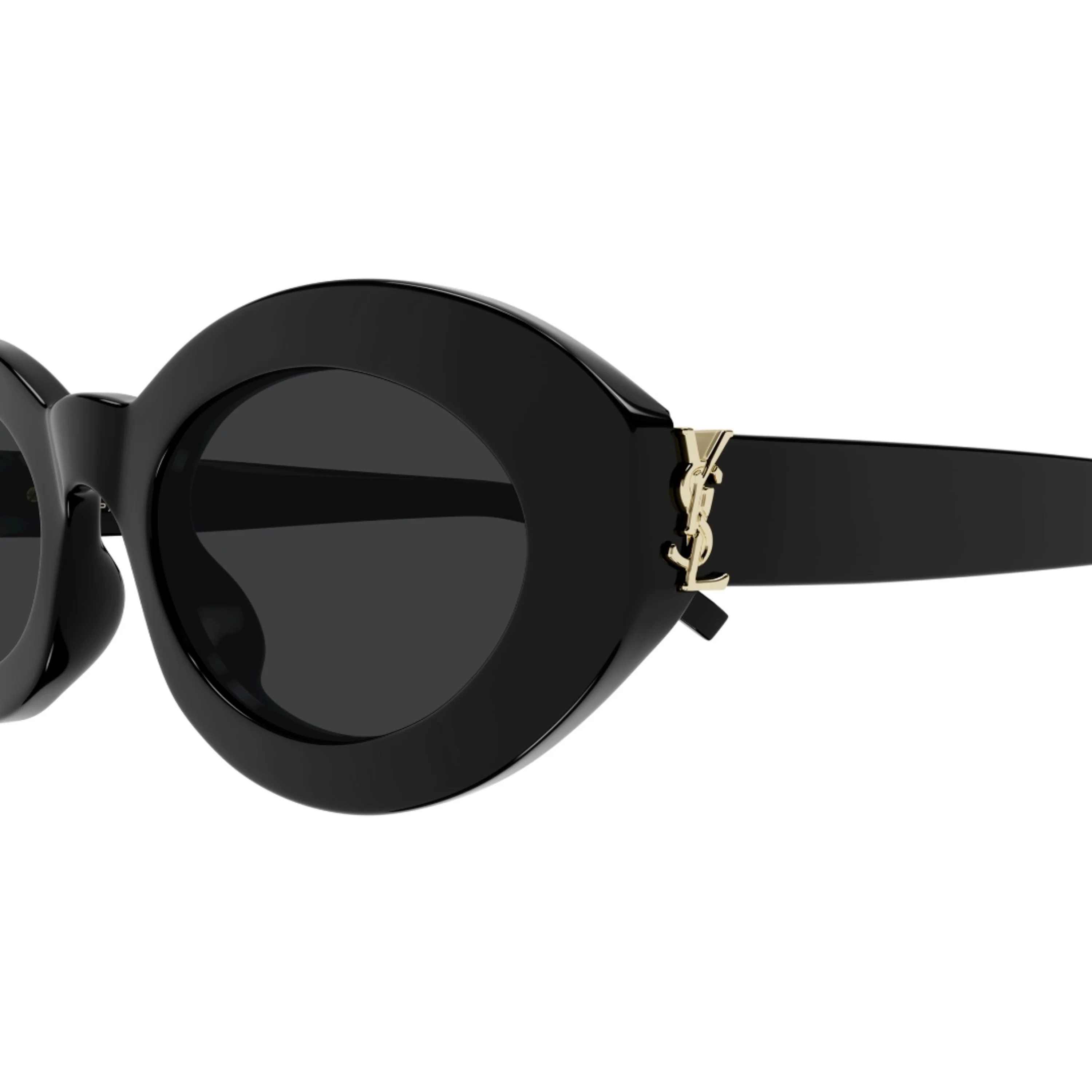 SLM136001 Oval Frame Sunglasses - Black - Image 4