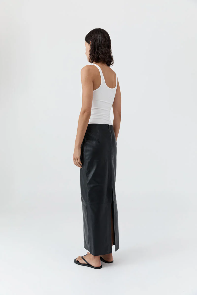 Soft Jersey Slim Scoop Tank - White - Image 5