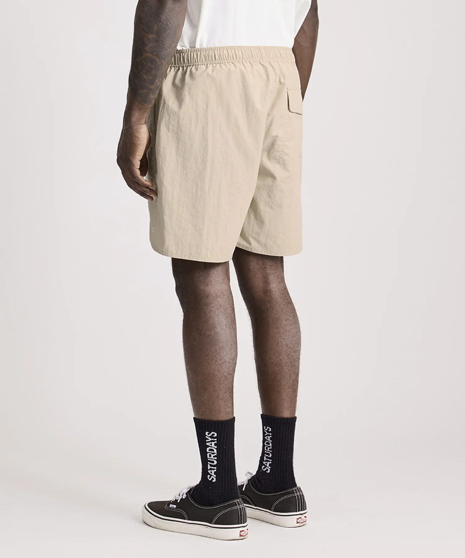 Talley Washed Swim Short - Beige - Image 3