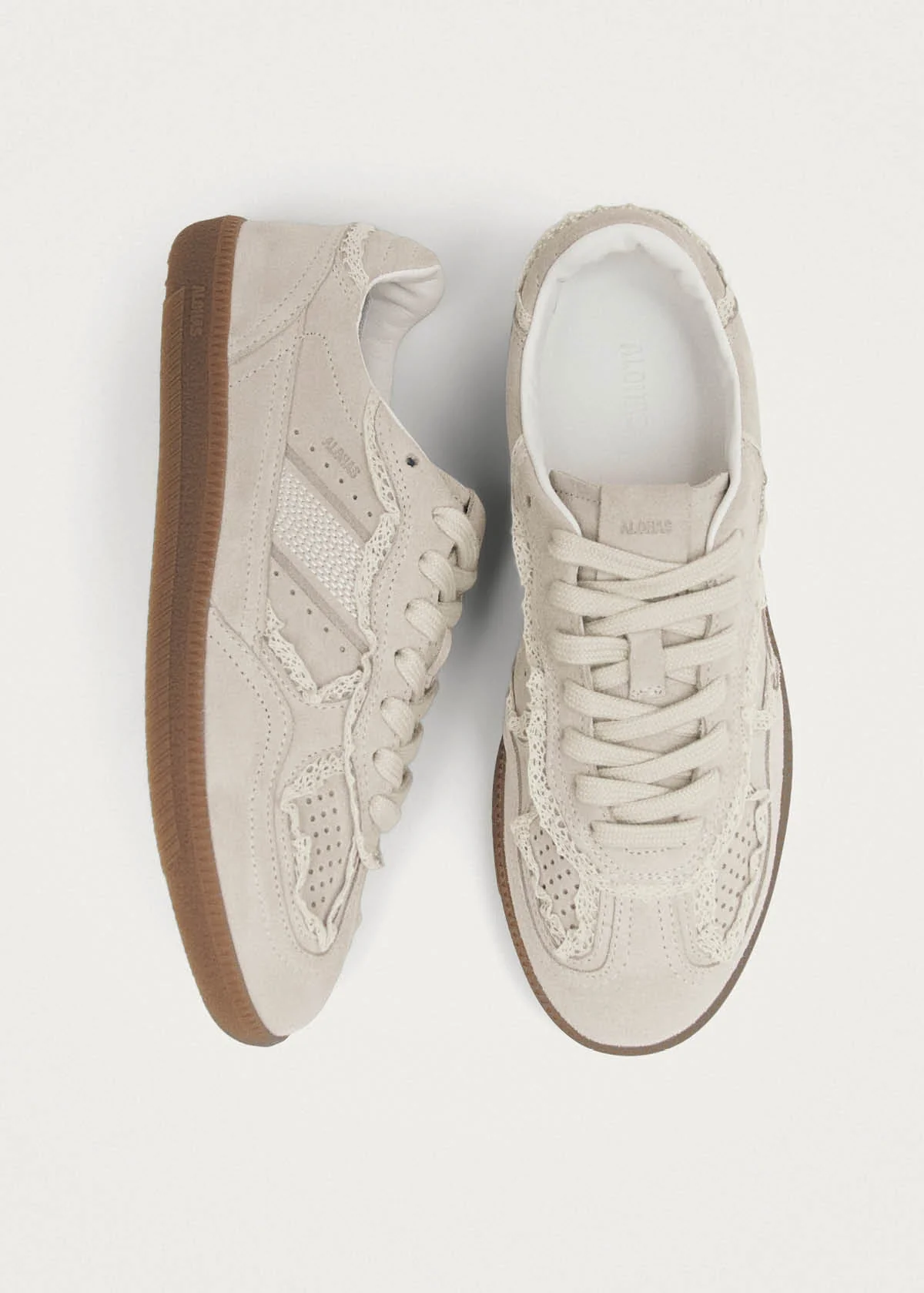 TB.490 Crochet Cream Leather Sneakers - Image 4