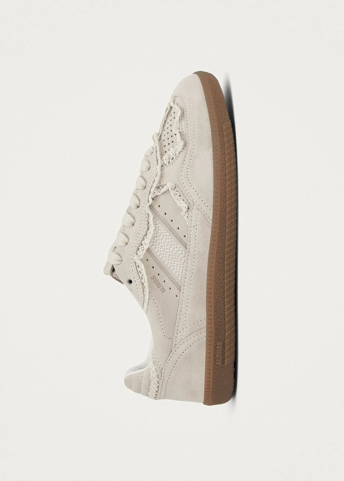 TB.490 Crochet Cream Leather Sneakers - Image 5