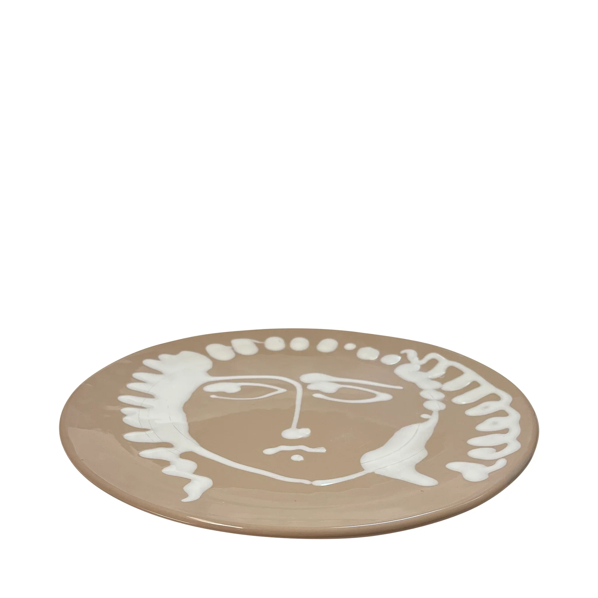 Thinking Traveller Plate - Beige/White - Image 3